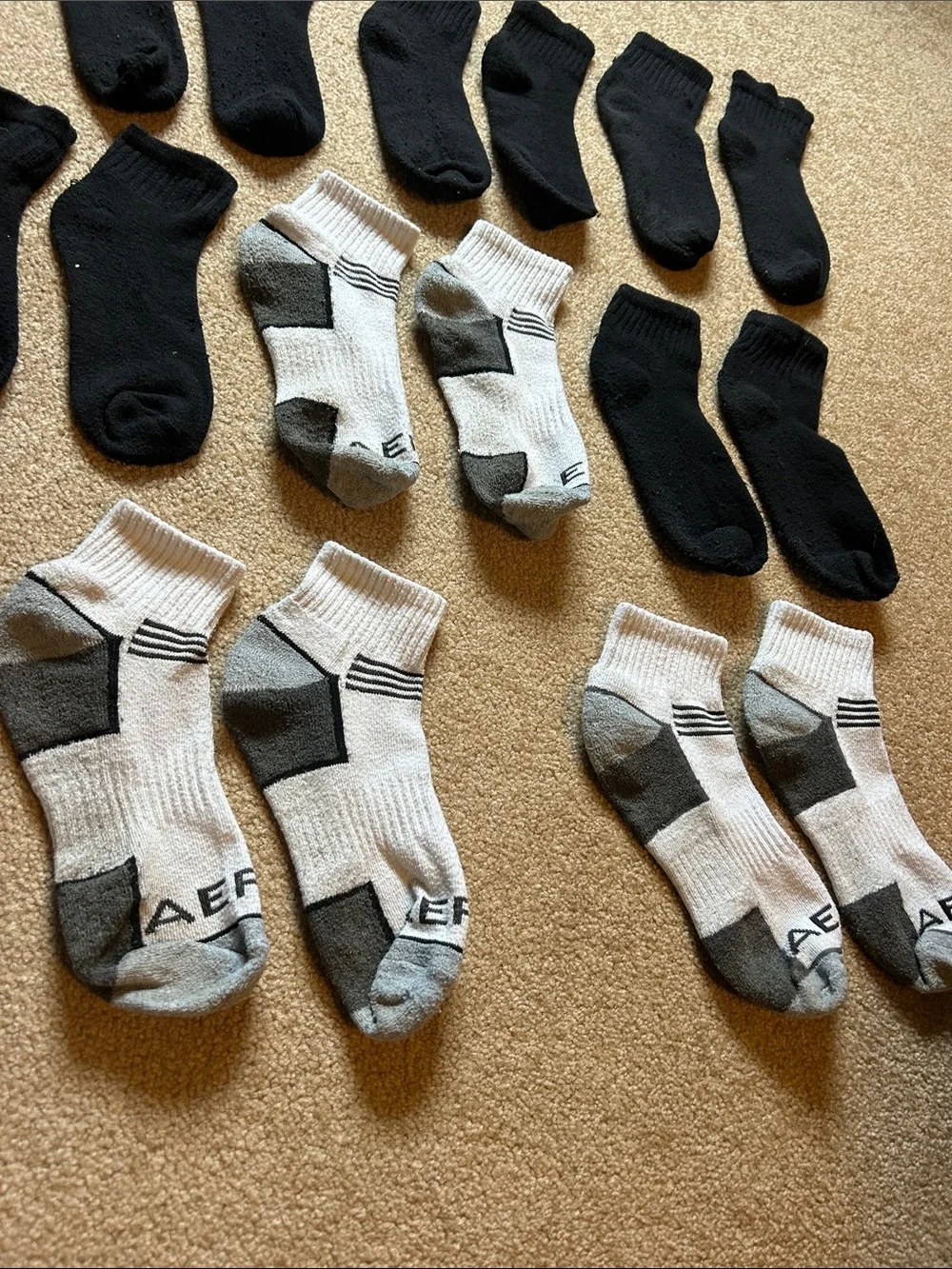 Eight pairs of boys socks